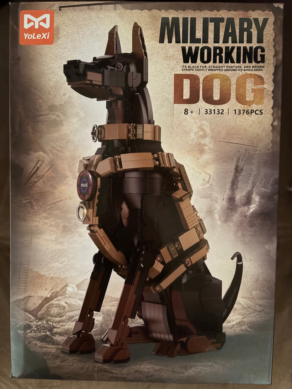 Military Working Dog building block kit.